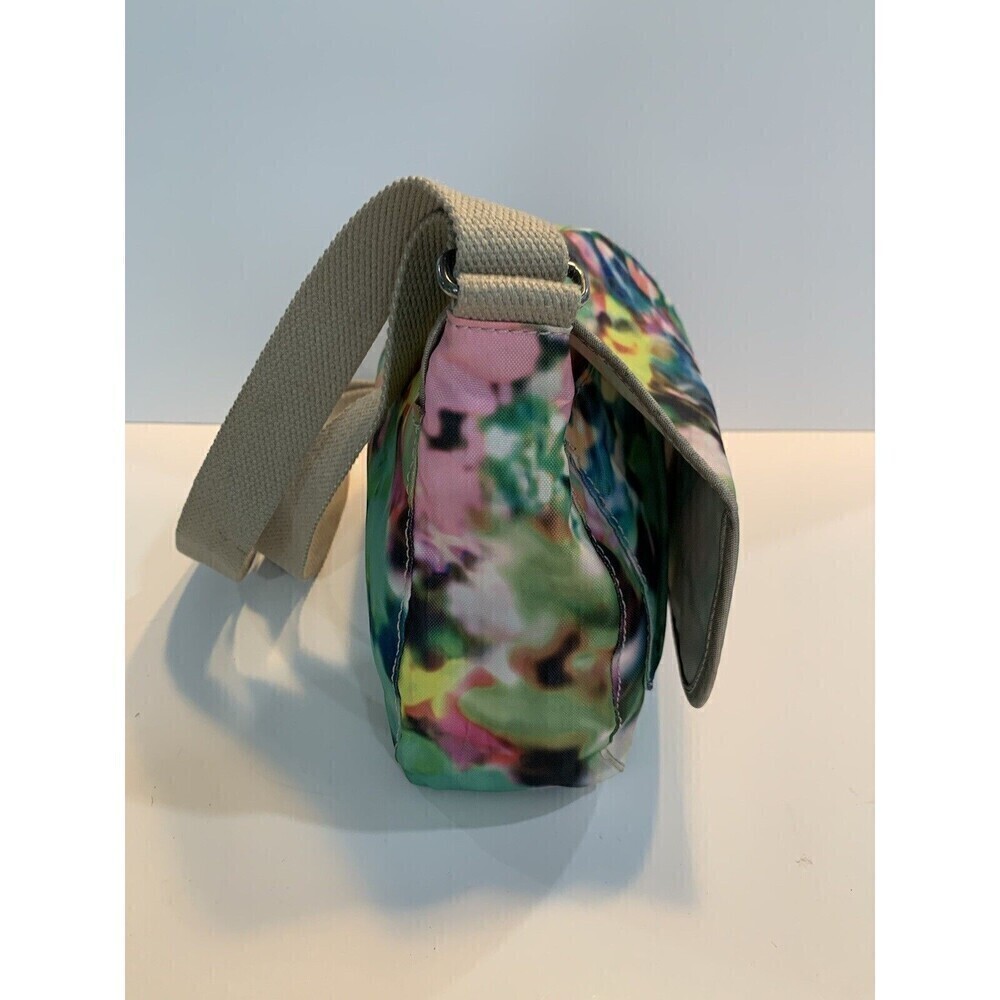 Kipling Womens Shoulder Handbag Floral Nylon Vibrant Colors Purse Spring - Picture 8 of 15